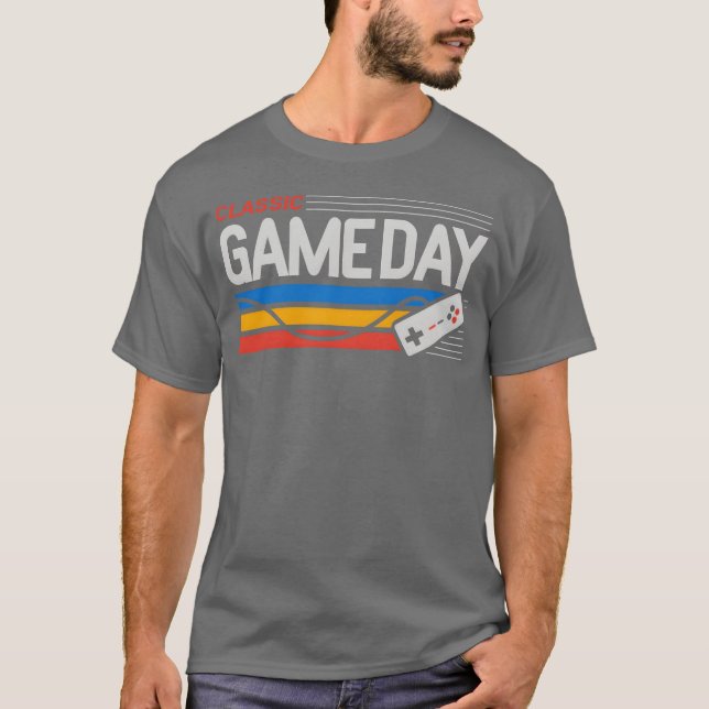 Klassisk speldag roligt t shirt (Framsida)