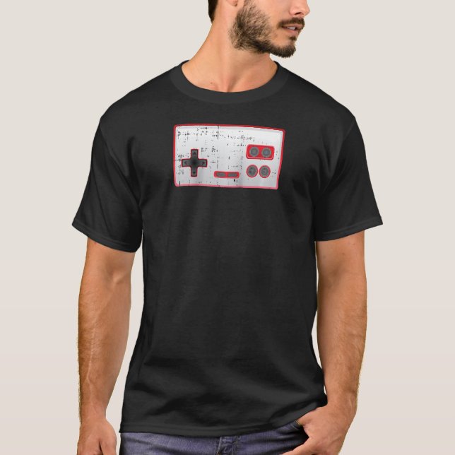 Klassisk spelkontrollkonsol Spelåterspelningsspela T Shirt (Framsida)