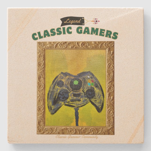 Klassisk spelsickruta stenunderlägg (Framsidan)