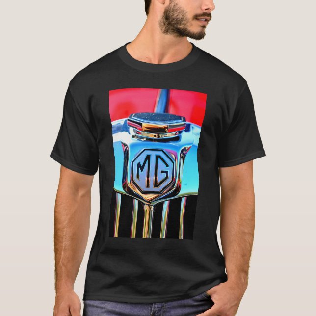 Klassisk sportmotorbil t shirt (Framsida)