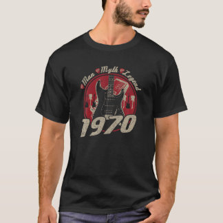 Klassisk Sten 50:e födelsedag 1970: Guitar The Man T Shirt