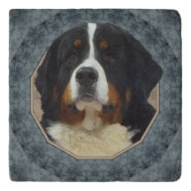 Klassisk sten Trivet för Bernese berghund