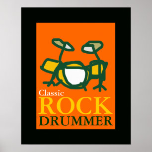 klassisk sten-trumma poster
