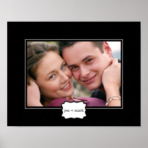 Klassisk Stil-Personlig Fotomattan - svart - Poster