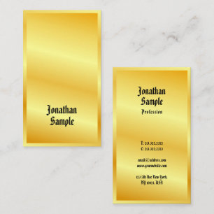 Klassisk Stil-textmall för Guld-Elegant Visitkort