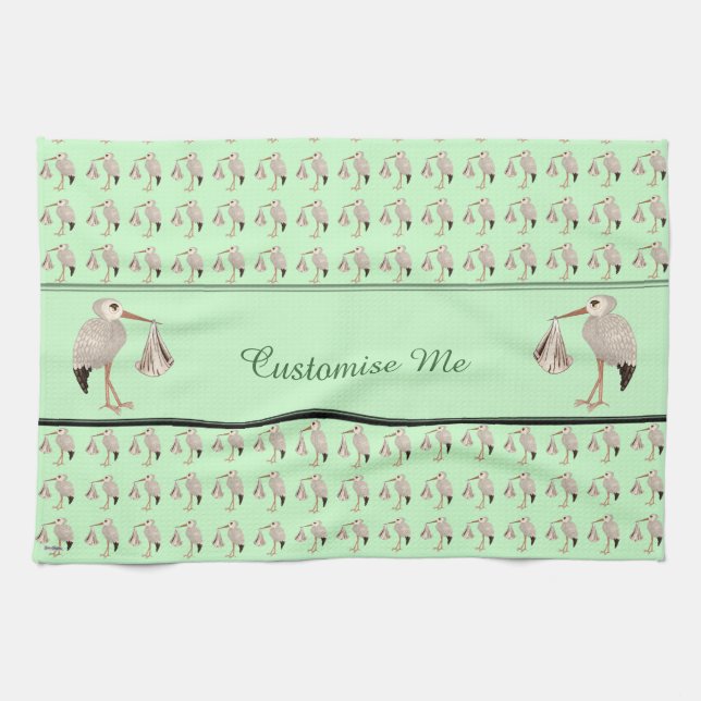 Klassisk stork (Neutralt) 1 Kökshandduk (Horisontell)