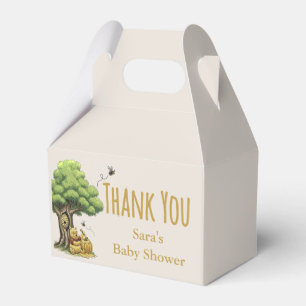 Klassisk Storybook Bear Baby Shower-Tack Presentaskar