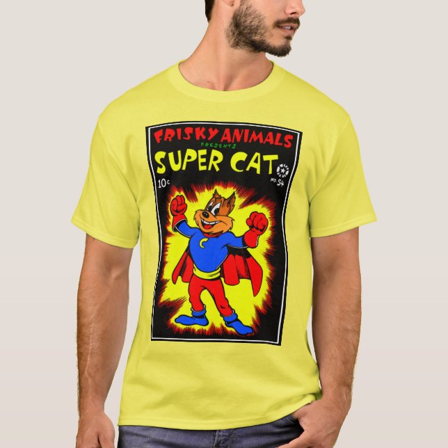 Klassisk SuperCat T-Shirt från 1950 (Framsida)