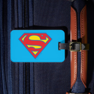 Klassisk supergirl-Logotyp med blå kontur Bagagebricka