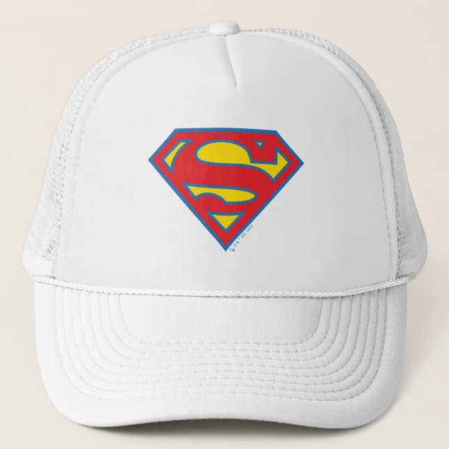 Klassisk supergirl-Logotyp med blå kontur Keps (Framsida)