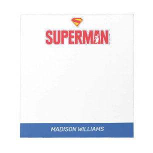 Klassisk superman, fet Logotyp Anteckningsblock