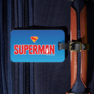 Klassisk superman, fet Logotyp Bagagebricka