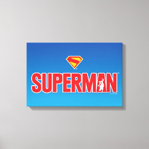 Klassisk superman, fet Logotyp Canvastryck