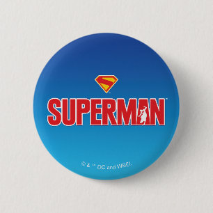 Klassisk superman, fet Logotyp Knapp