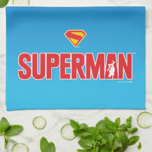 Klassisk superman, fet Logotyp Kökshandduk