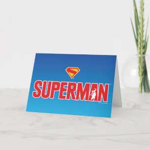 Klassisk superman, fet Logotyp Kort