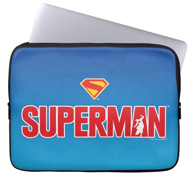 Klassisk superman, fet Logotyp Laptop Fodral (Framsidan)