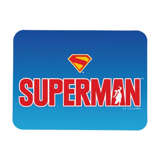 Klassisk superman, fet Logotyp Magnet (Horisontell)
