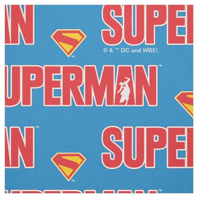 Klassisk superman, fet Logotyp Tyg (Provkarta)
