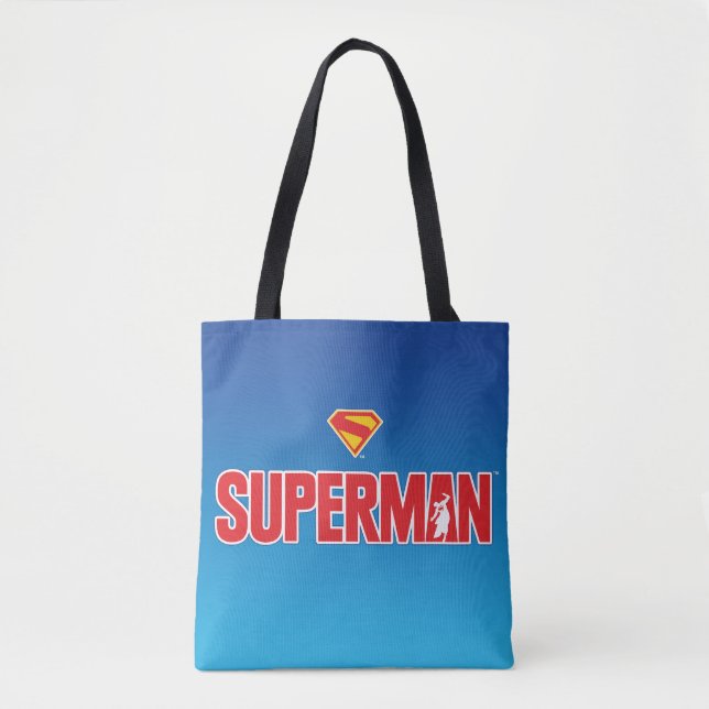 Klassisk superman, fet Logotyp Tygkasse (Framsida)