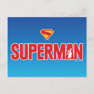 Klassisk superman, fet Logotyp Vykort