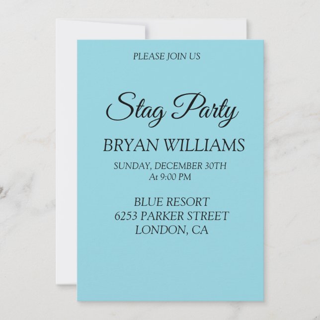 Klassisk Svanfest Inbjudningar (Framsida)