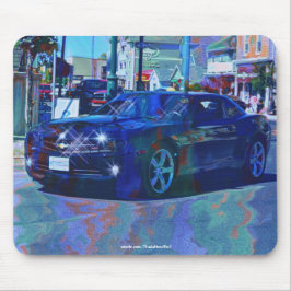 Klassisk svart bil, samlarbar Art Mousepad Musmatta