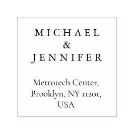 Klassisk svart Bläck-design - enkel Självfärgande Stämpel