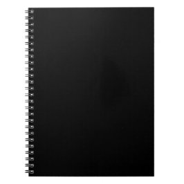 Klassisk svart enfärgad minimalism anteckningsbok