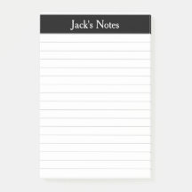 Klassisk svart Grått-länkad Personlig