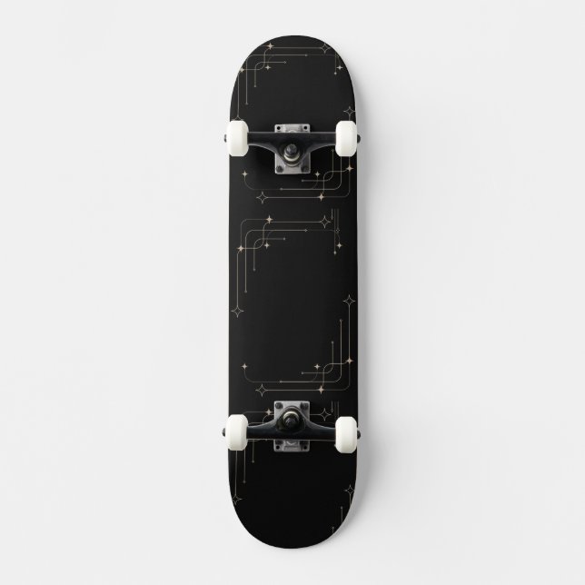 Klassisk svart mini skateboard bräda 18,5 cm (Framsida)