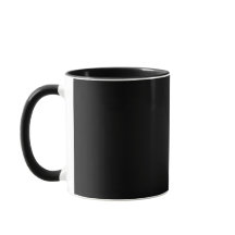 Klassisk svart mugg för vardagligt bruk