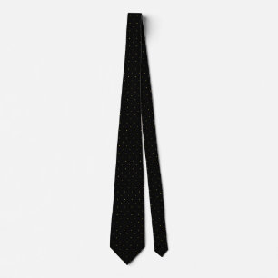 Klassisk svart och Guld Polka Dot Mönster Manar Slips