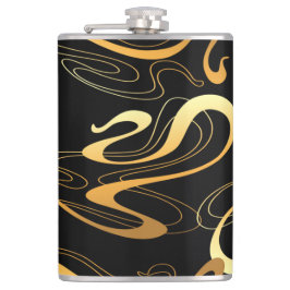 Klassisk svart och Gult- Fickplunta