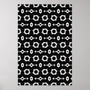 Klassisk svart och vit design poster