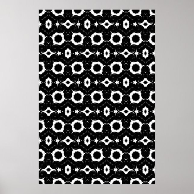 Klassisk svart och vit design poster (Framsidan)