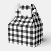 Klassisk svart och vit gingham i rutigt mönster