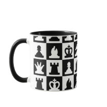 Klassisk svart och vit schackbräde Mönster