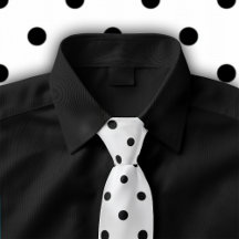 Klassisk svart Polka Dot Mönster på vit sida