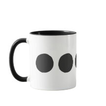 Klassisk svart prickig kaffe