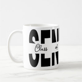 Klassisk svart Senior anpassad Kaffemugg