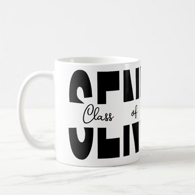 Klassisk svart Senior anpassad Kaffemugg (Vänster)