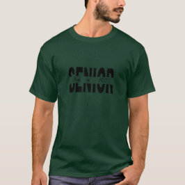 Klassisk svart Senior anpassad T Shirt