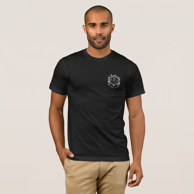 Klassisk svart t-shirt (Hel framsida)