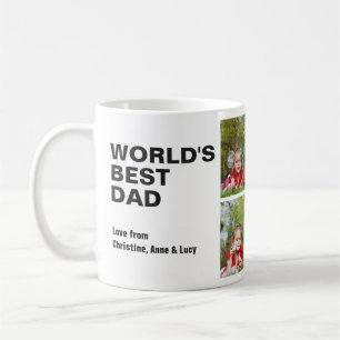 Klassisk svart världens bästa fotokollage i Pappa Kaffemugg