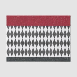 Klassisk svart vit röd Harlequin Diamond Argyle