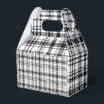 Klassisk svart-vit rutig mönster presentaskar<br><div class="desc">Eleganta klassiska svart-vita rutmönstrade Tantan presentaskar,  partytillbehör,  Totebags,  mat- och dryckesetikettset</div>