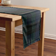 Klassisk svart Watch-tartan Mörkgrön Marinblå