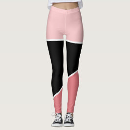 Klassisk Svarta rosan färg, mönster Leggings