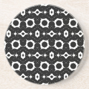 Klassisk svartvit design underlägg
